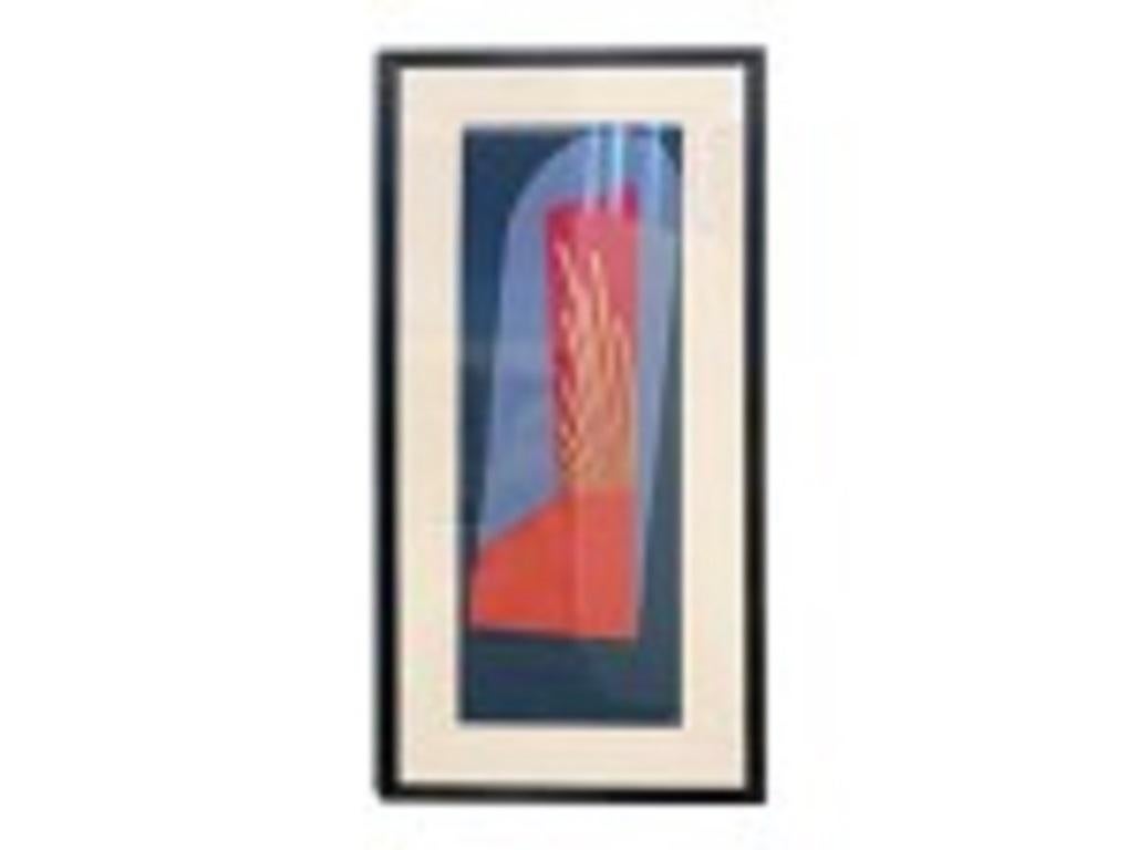 Japanese Abstract Expressionist Serigraph, Signed & Numbered, (MASHIKO)