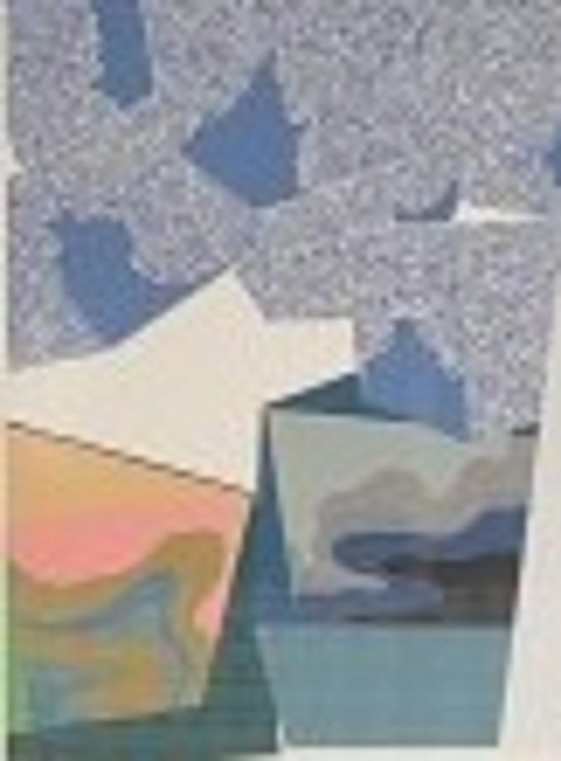 Anglo-Japanese Mashiko Japanese Abstract Expressionist Serigraph, Untitled For Sale