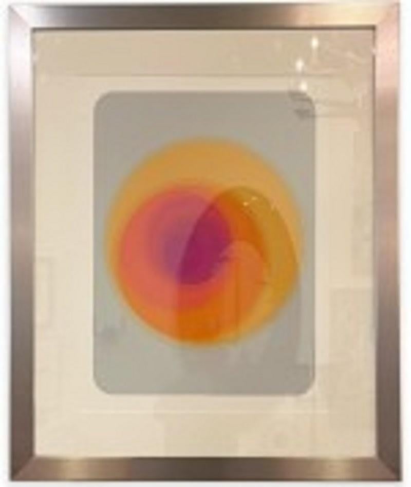 Hand-Crafted Mashiko Japanese Abstract Expressionist Serigraph, Untitled For Sale