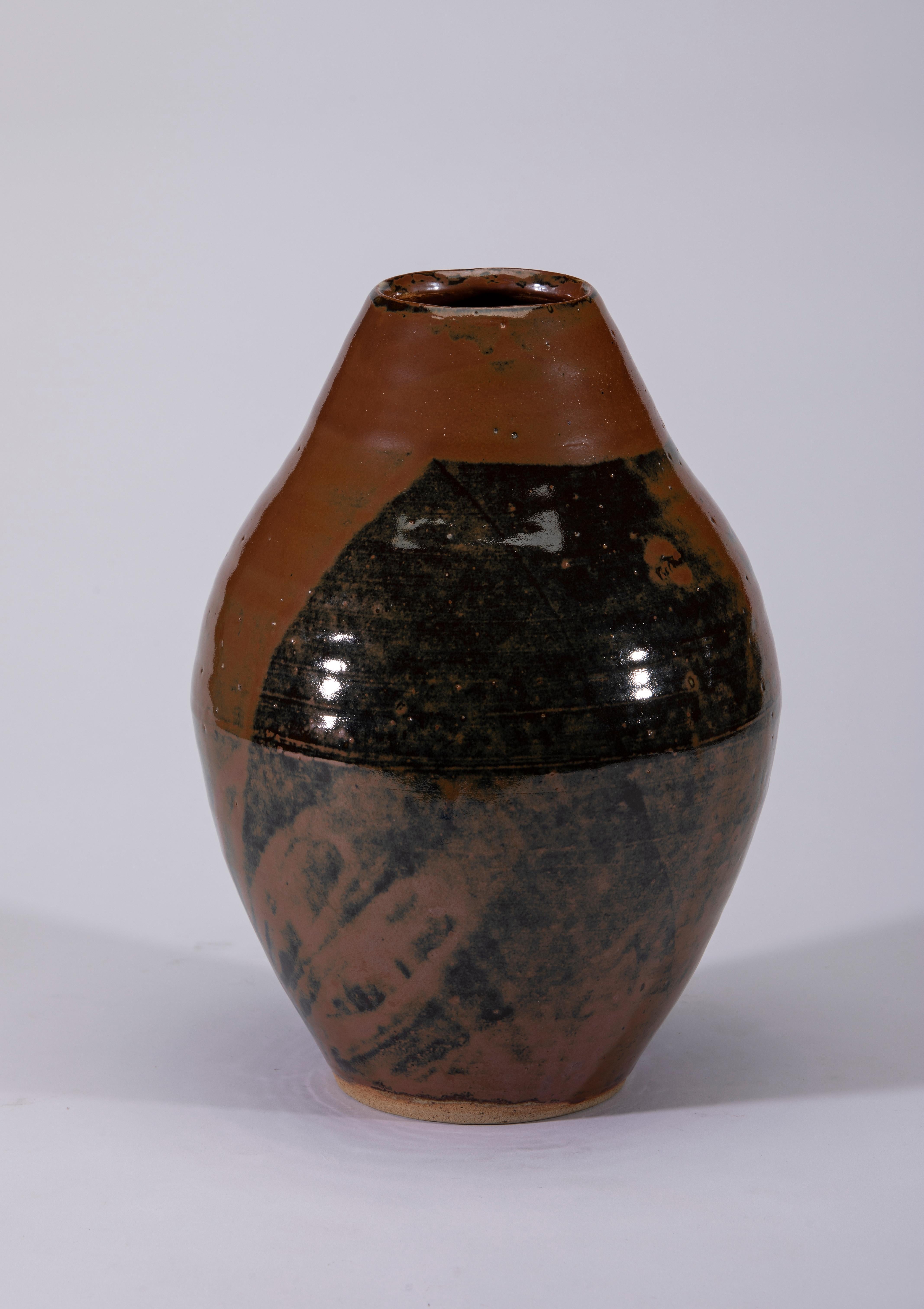 Japanese Mashiko Ware Vase For Sale