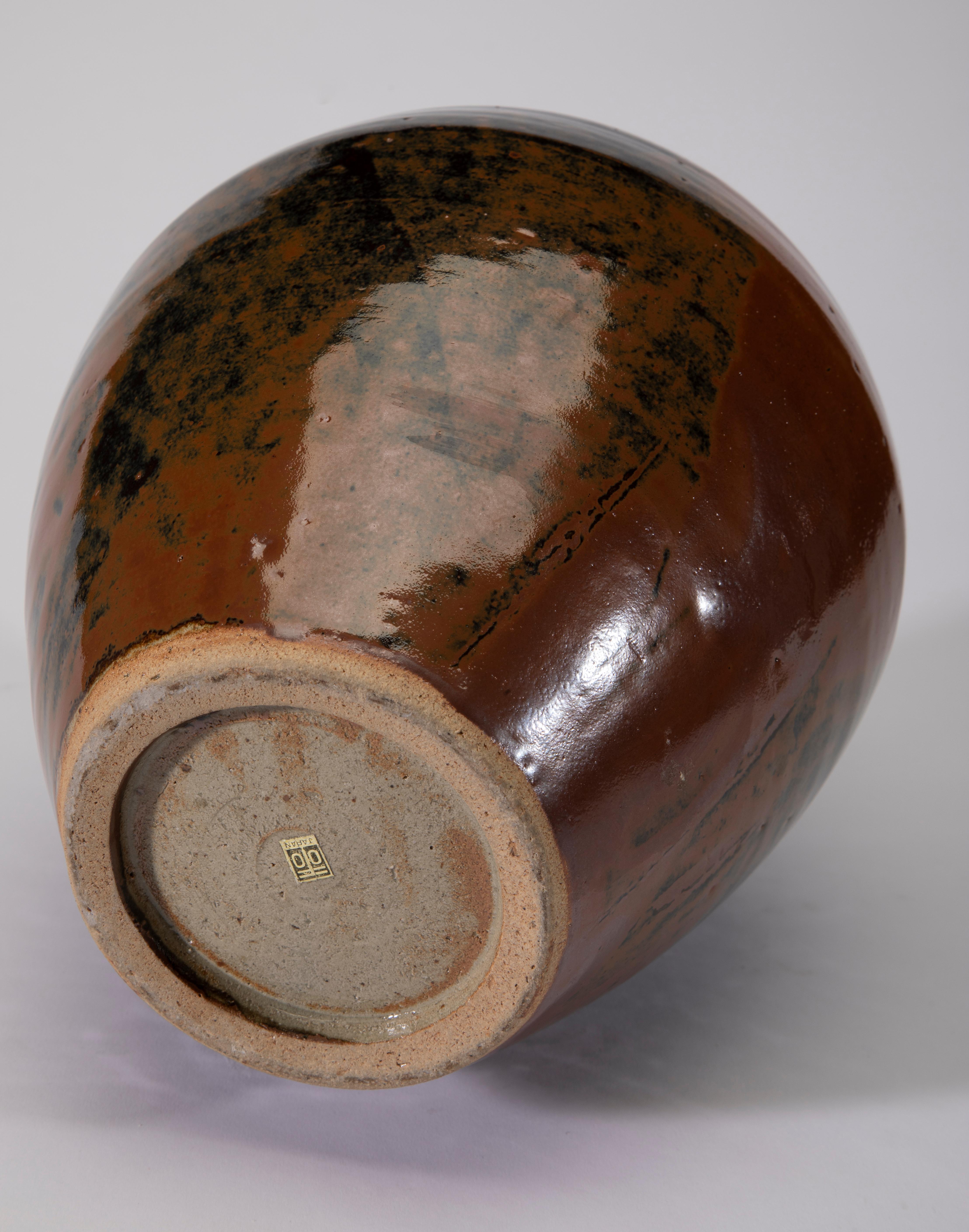 20th Century Mashiko Ware Vase For Sale