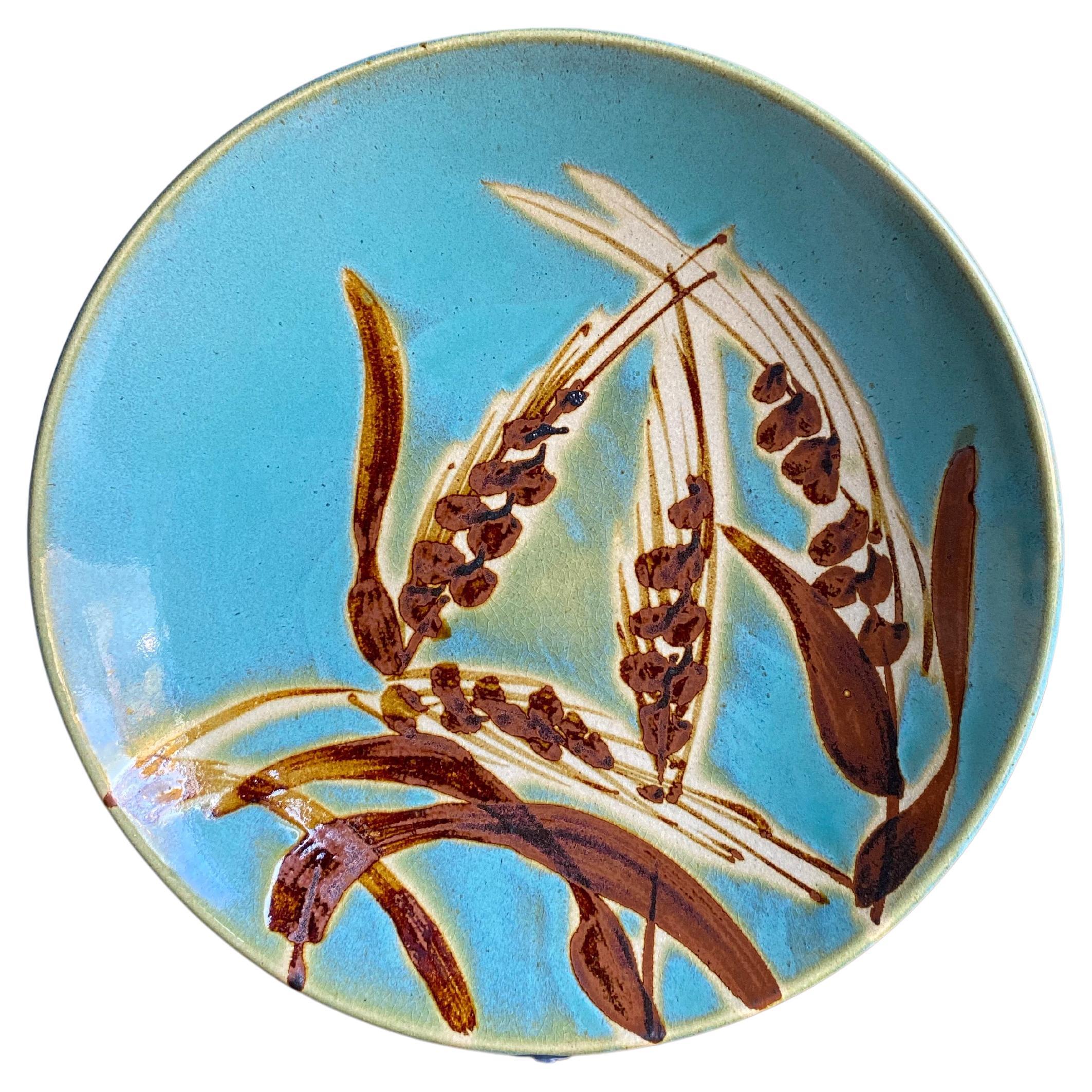 1948-2016 Mashiko-ware Chili pattern Small plate by Otsuka Kenichi MsJapanStudioPottery: kina141