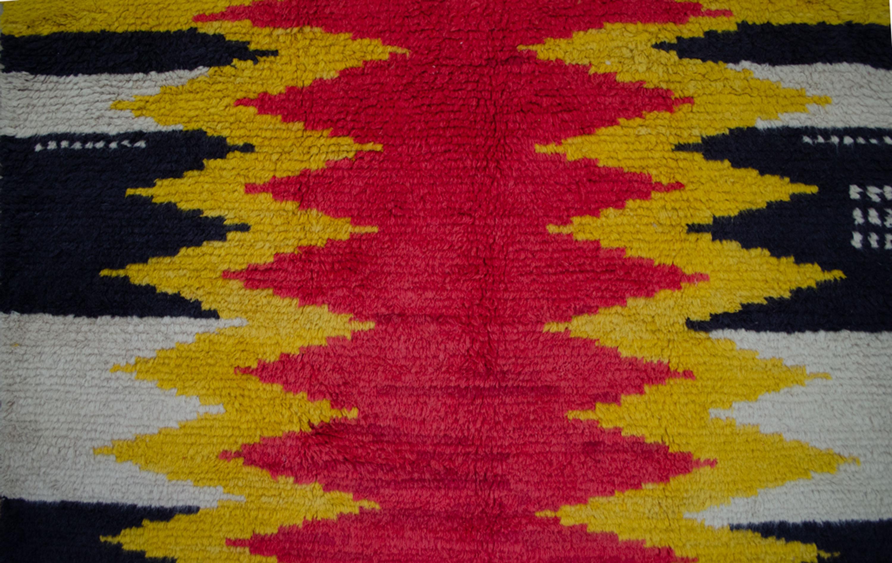 Mashreq Jazzy Gabbeh 200x150cm im Zustand „Neu“ im Angebot in Henley-on-Thames, Oxfordshire