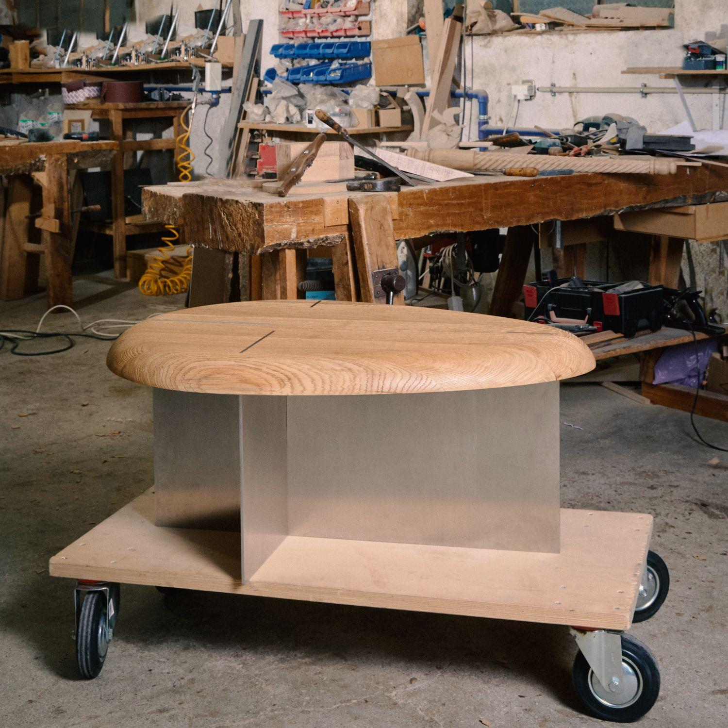 Mask Coffee Table, Sandblasted oak Wood, Handcrafted by Duistt

Masks, often seen as expressions of identity, tradition, and transformation, bring a profound cultural resonance to the design, blending ancestral inspiration with contemporary form.