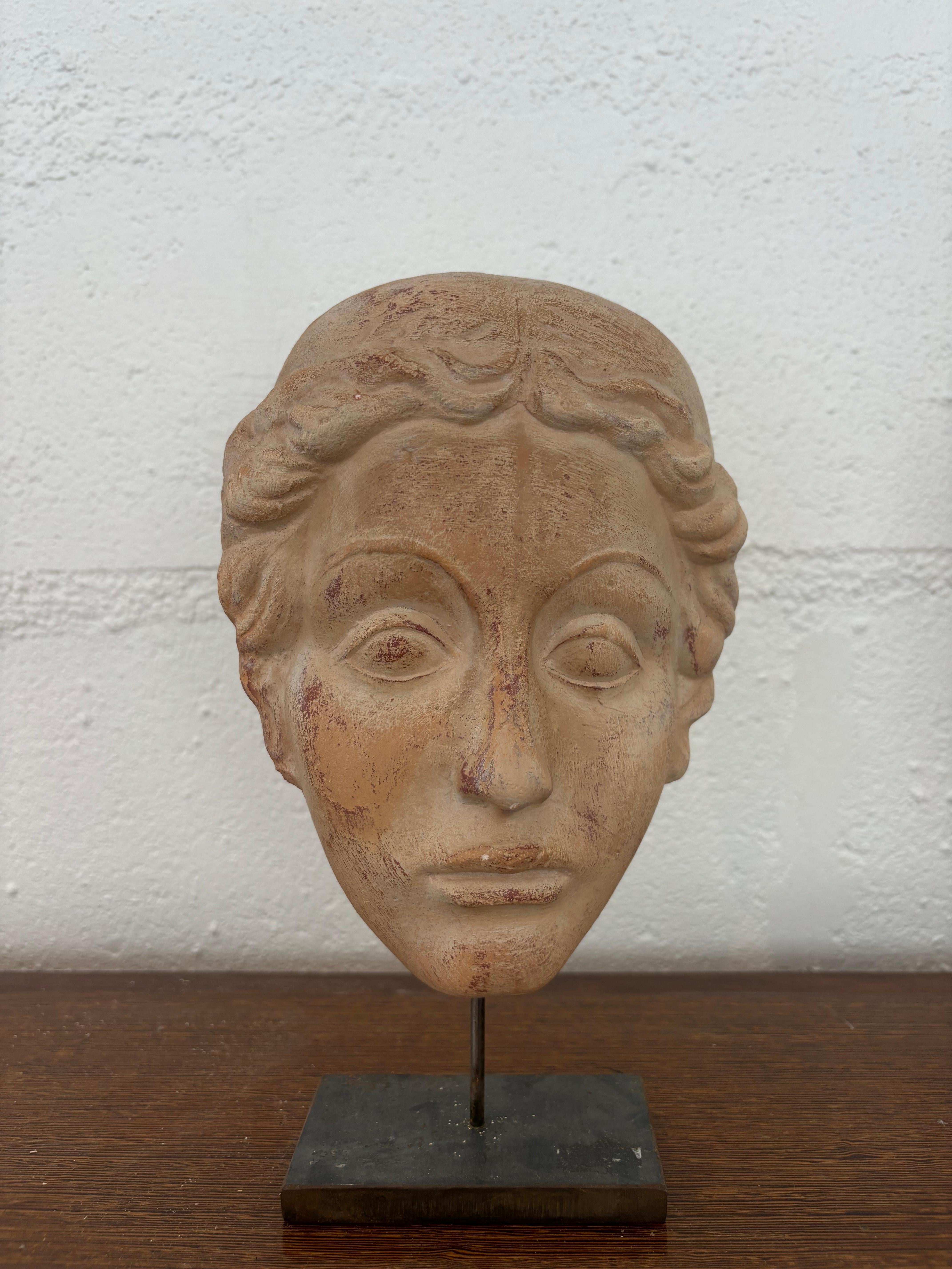 Art déco Mask face attributed to Vadim Androusov en vente