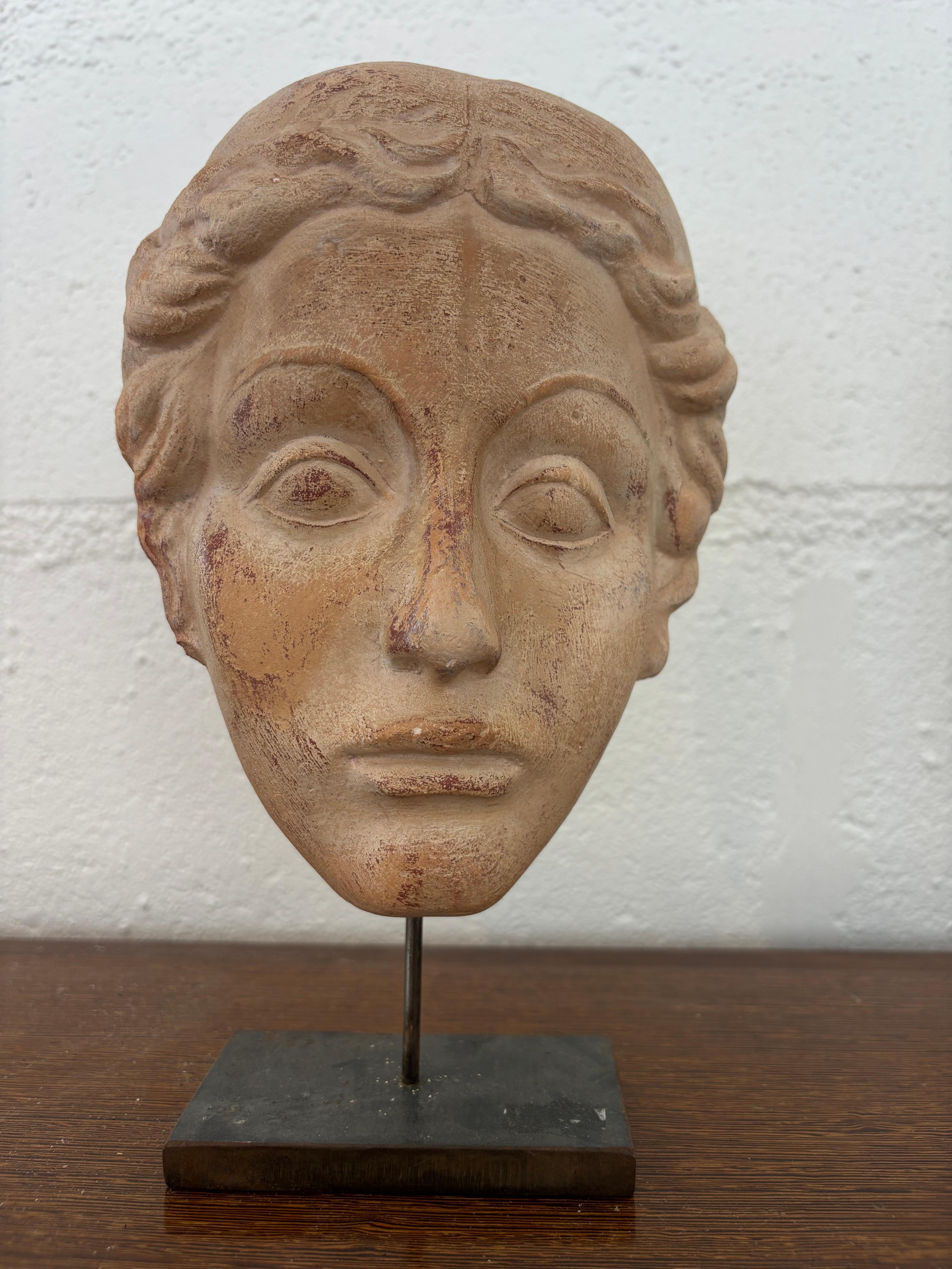 Milieu du XXe siècle Mask face attributed to Vadim Androusov en vente
