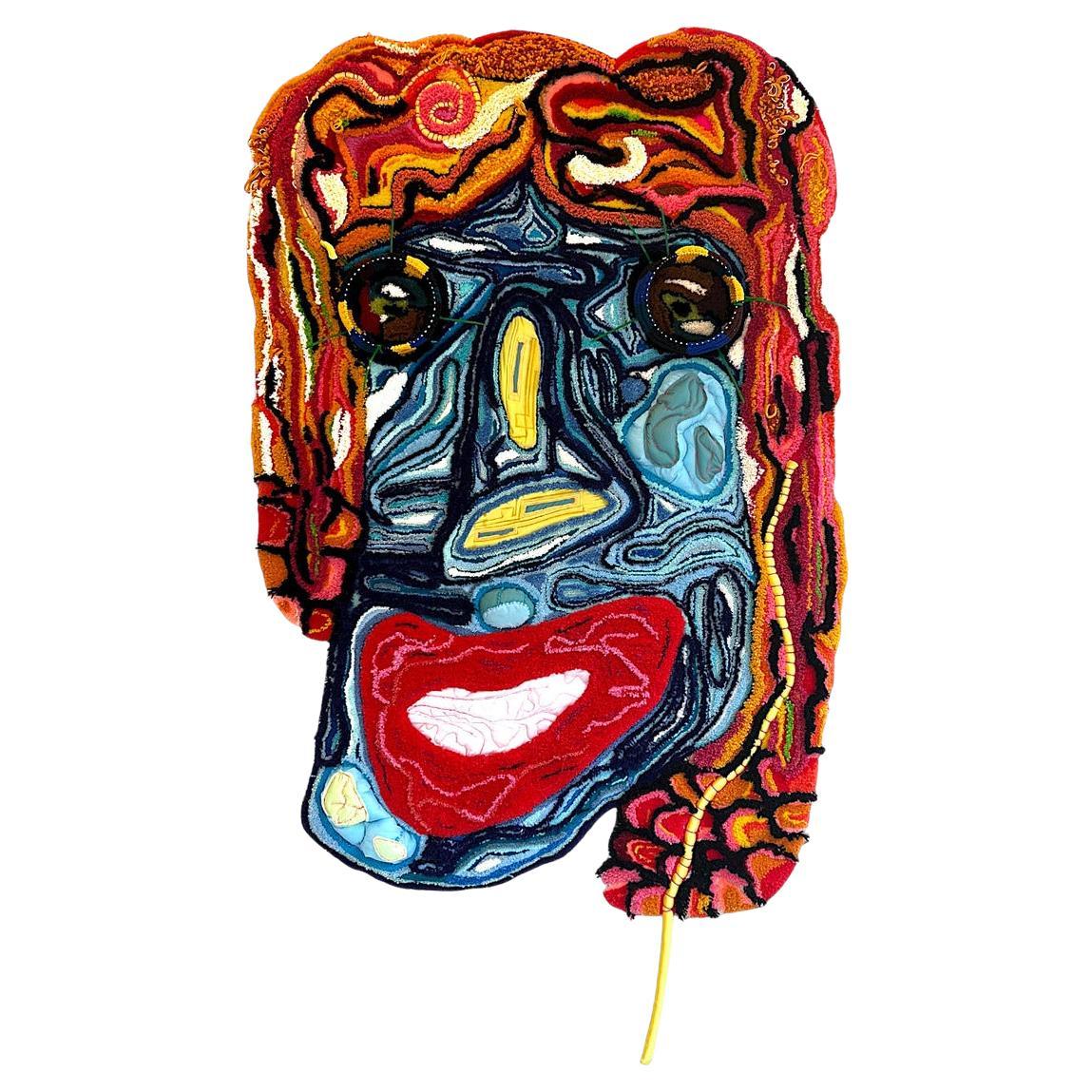 MASK II Textilkunstwerk von Greet Weitenberg, MASK II, 2023 im Angebot
