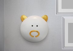 Mask in ceramic Babe design by Anna Gili ceramic mask Italian Style mask Milan