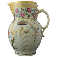 Mask Jug, Finely Decorated and Gilt, Caughley/Chamberlain, circa 1790