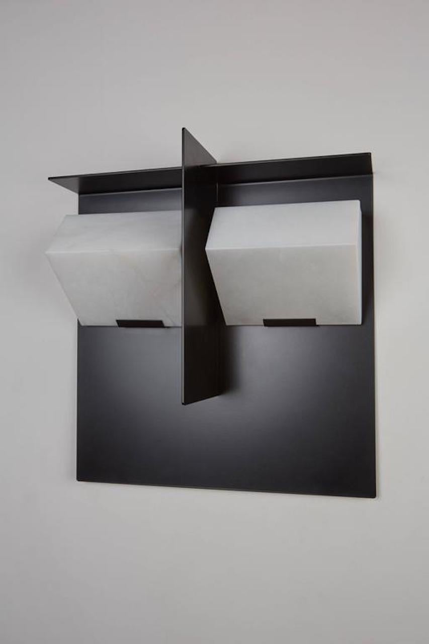 Mid-Century Modern Model SMA 119A Mask Wall Lamp by Pierre Chareau for MCDE