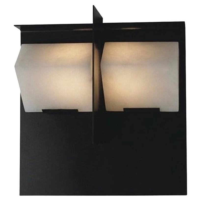 Model SMA 119A Mask Wall Lamp by Pierre Chareau for MCDE For Sale