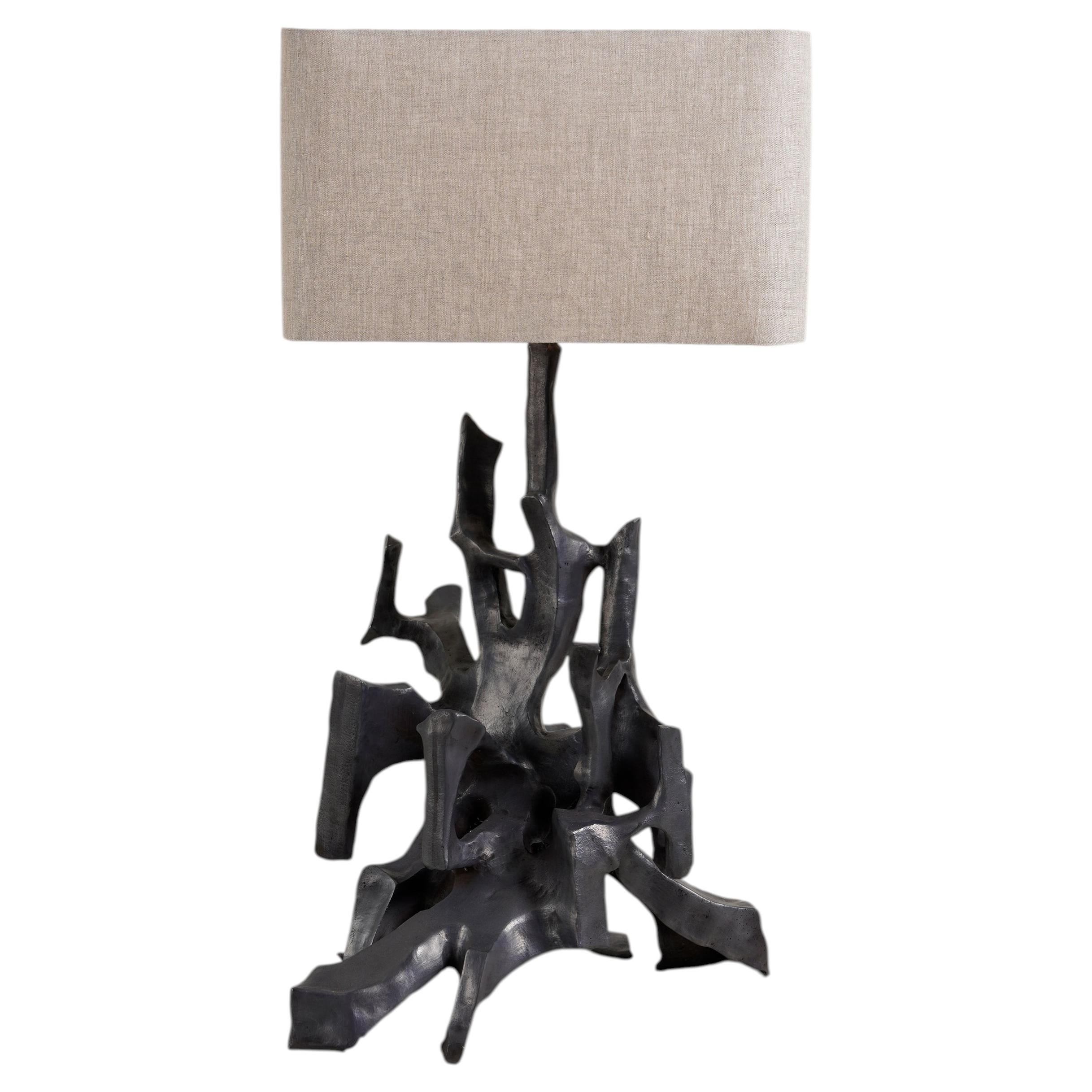 Maski Table Lamp in Brass, Viya by Vikram Goyal
