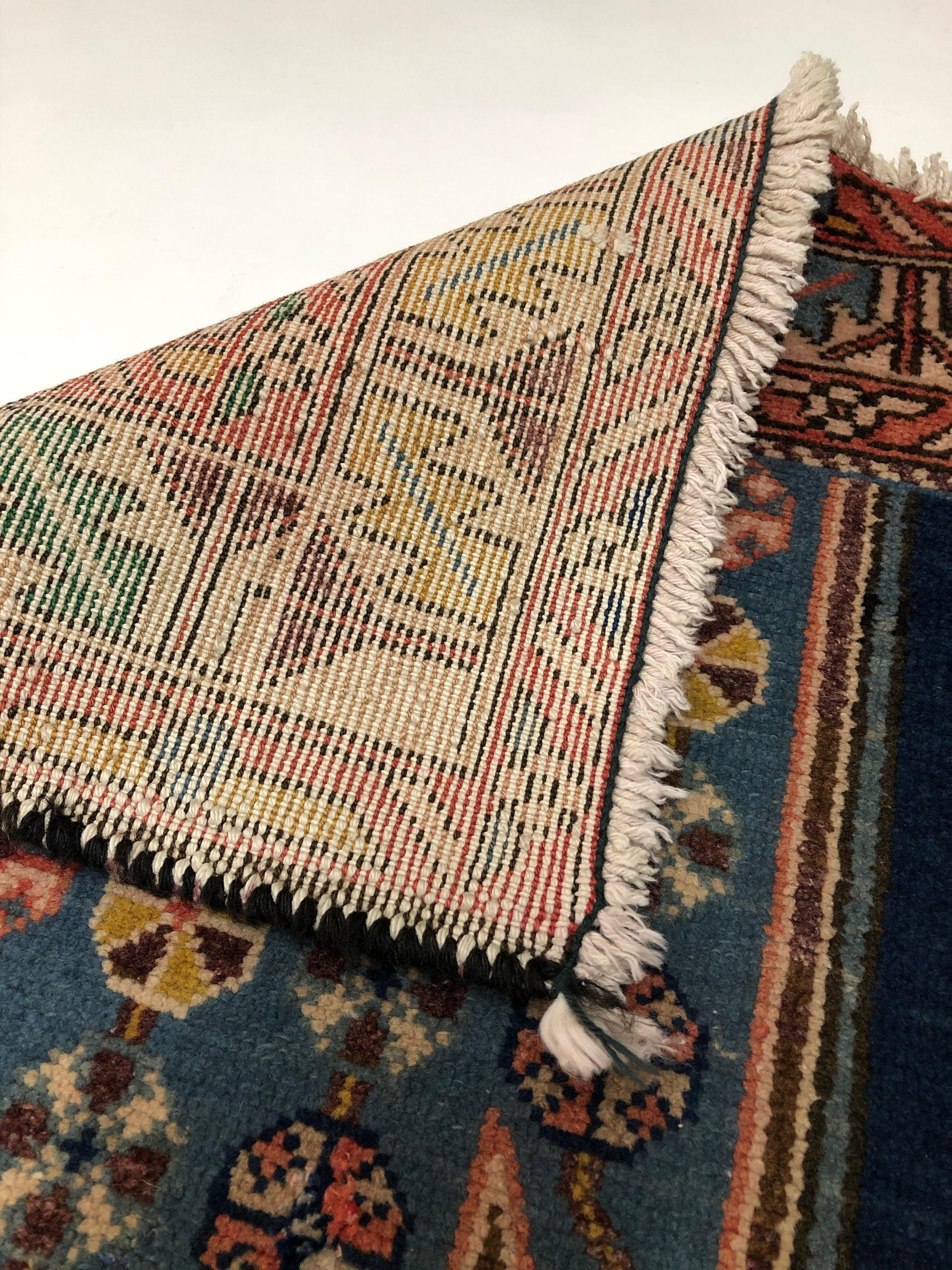 Maslaghan Hamadan Teppich, um 1900 - Persische handgewebte Wolle im Angebot 5