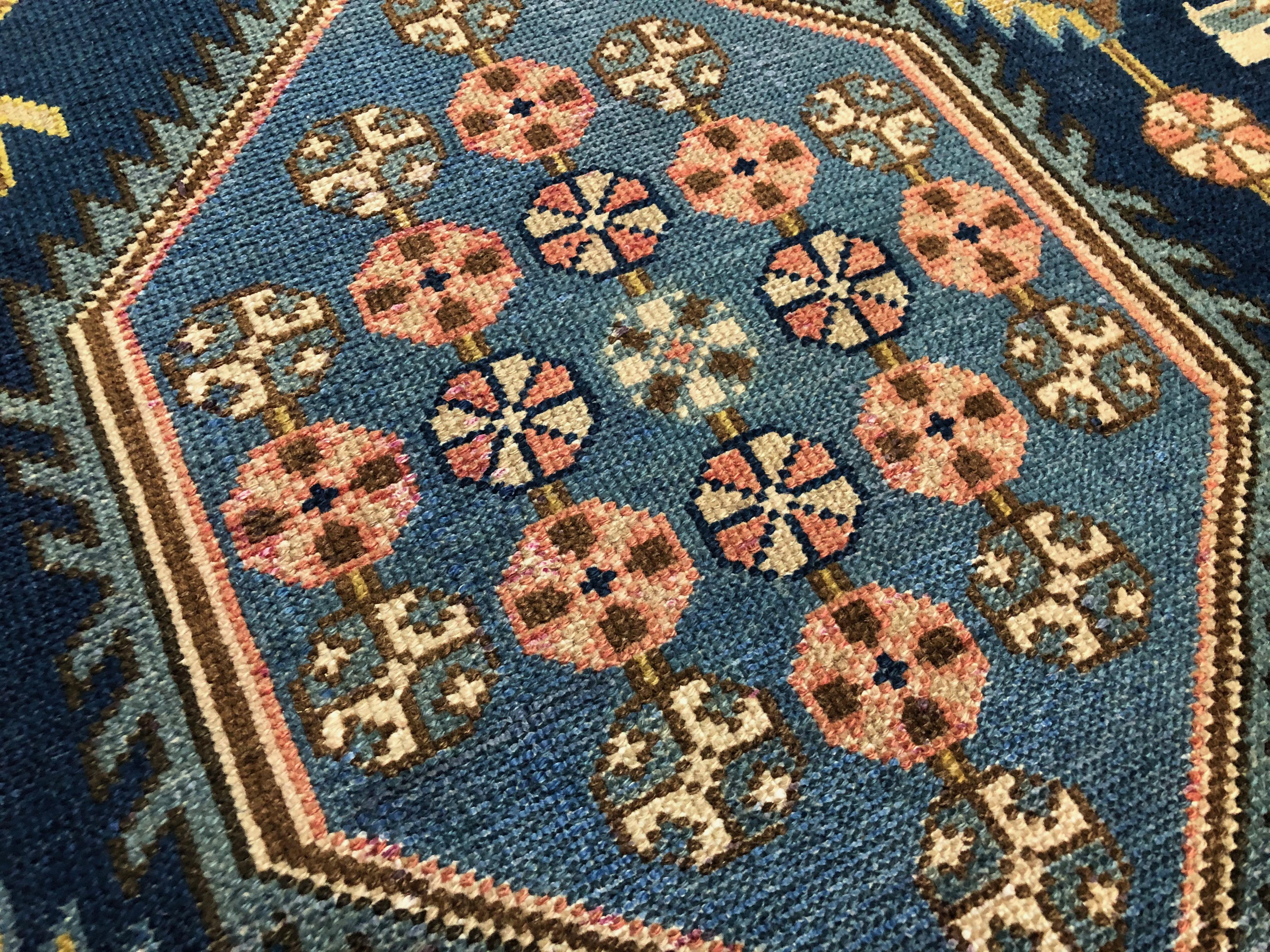 Maslaghan Hamadan Teppich, um 1900 - Persische handgewebte Wolle im Angebot 2