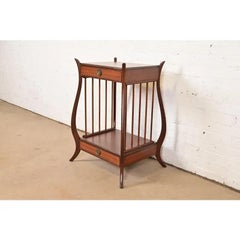 Maslow Freen French Regency Louis XVI Mahogany Nightstand, Newly Refinished