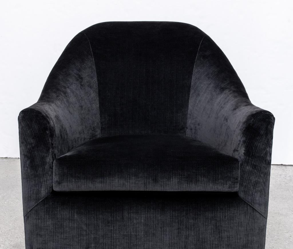 Mid-Century Modern Mason Art Custom Baughman Style Swivel Armchair For Sale