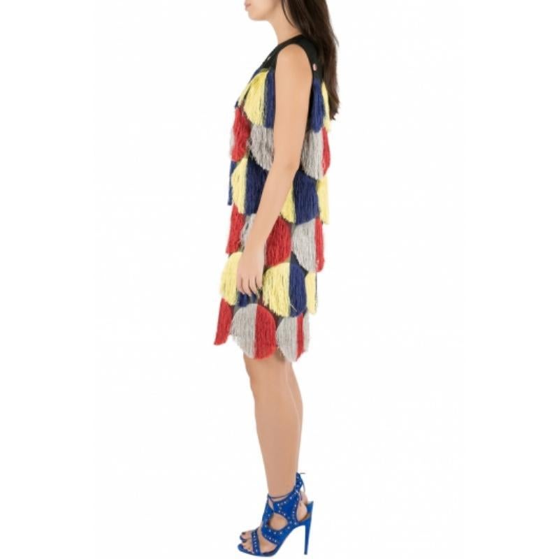 Mason Azul Cobalto Detalle Panel Contraste Vestido Lápiz Sin Tirantes XS en venta 1