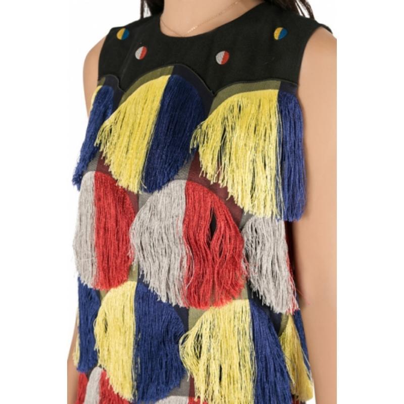 Mason Azul Cobalto Detalle Panel Contraste Vestido Lápiz Sin Tirantes XS en venta 4