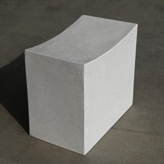 Mason Cut Stool in Resin, Stone Aggregate & Fiberglass by Zachary A. Design