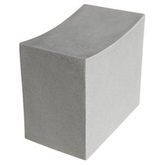 Mason Cut Stool in Resin, Stone Aggregate & Fiberglass by Zachary A. Design