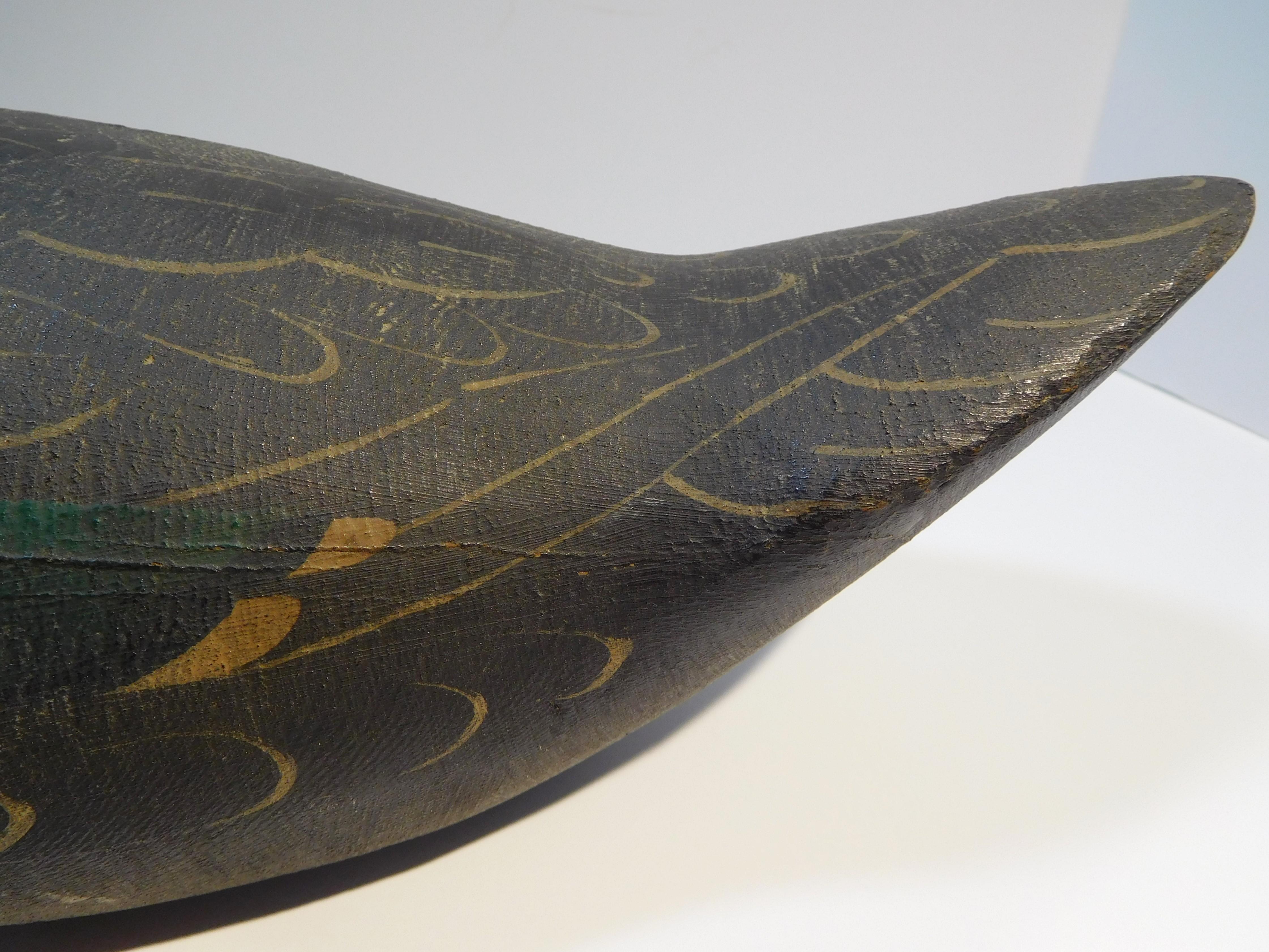 Mason Decoy Factory Challenge Grade Black Duck, Original Paint, circa 1900 For Sale 6