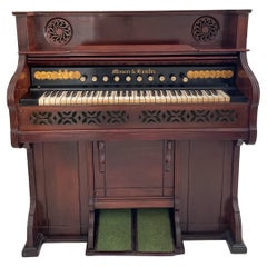 Antique Mason & Hamlin Pedal Pump Organ, USA, circa 1880–1895