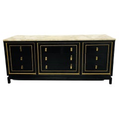 Mason Jansen Style Ebony Dresser, Chest, Sideboard, Hollywood Regency, Custom