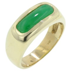 Mason Kay 18K Yellow Gold Ring with Natural Untreated Jadeite