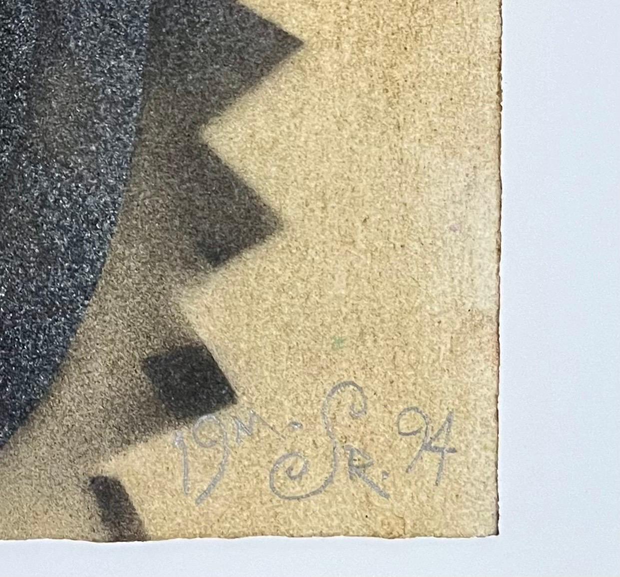 Astratto surrealista Vernice spray Media mista La discarica Mason Rader in vendita 3