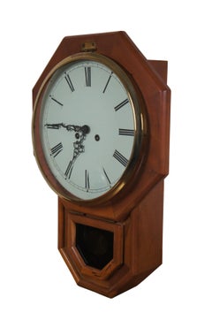 Mason & Sullivan West German School House Regulator 8 Day Wall Clock 21"
