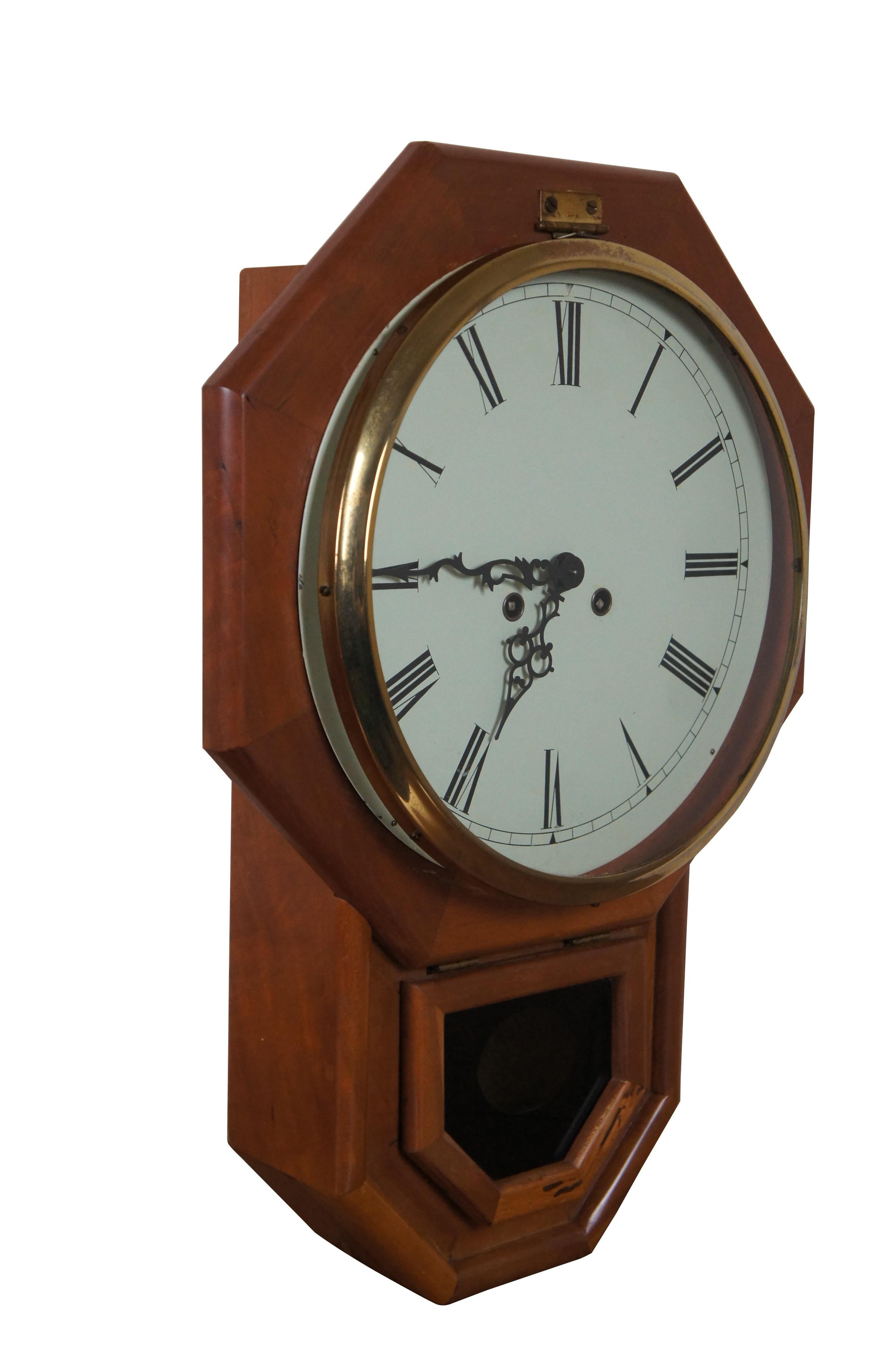 Reloj de pared regulador de 8 días Mason & Sullivan West German School House 21 en Bueno estado para la venta en Dayton, OH