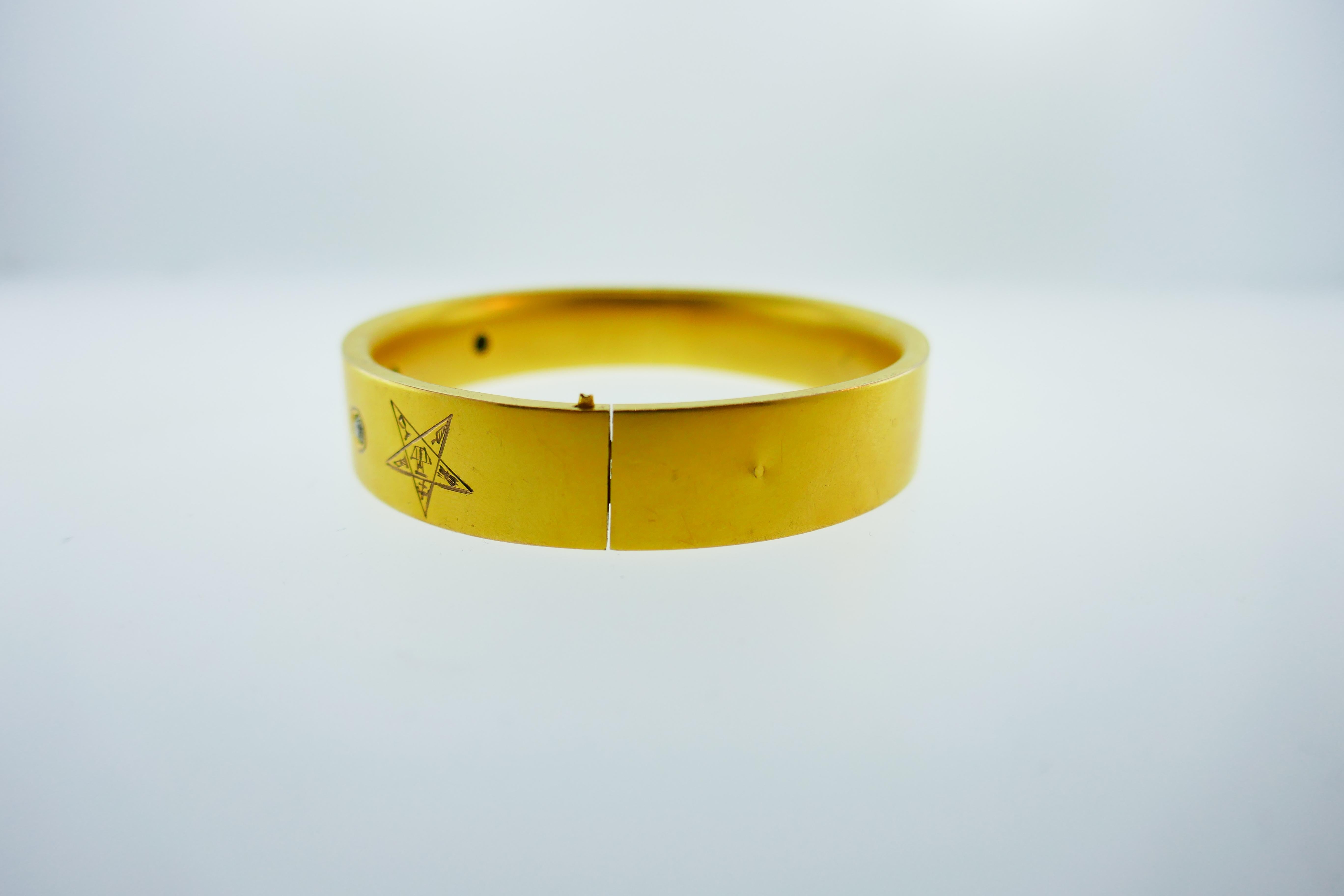 10k gold bangle bracelet