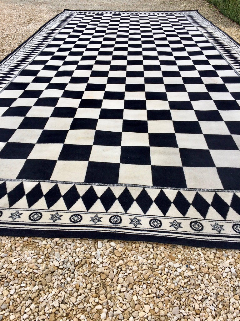 Masonic Carpet Rug Wool Hand Made Free Masons Rug at 1stDibs