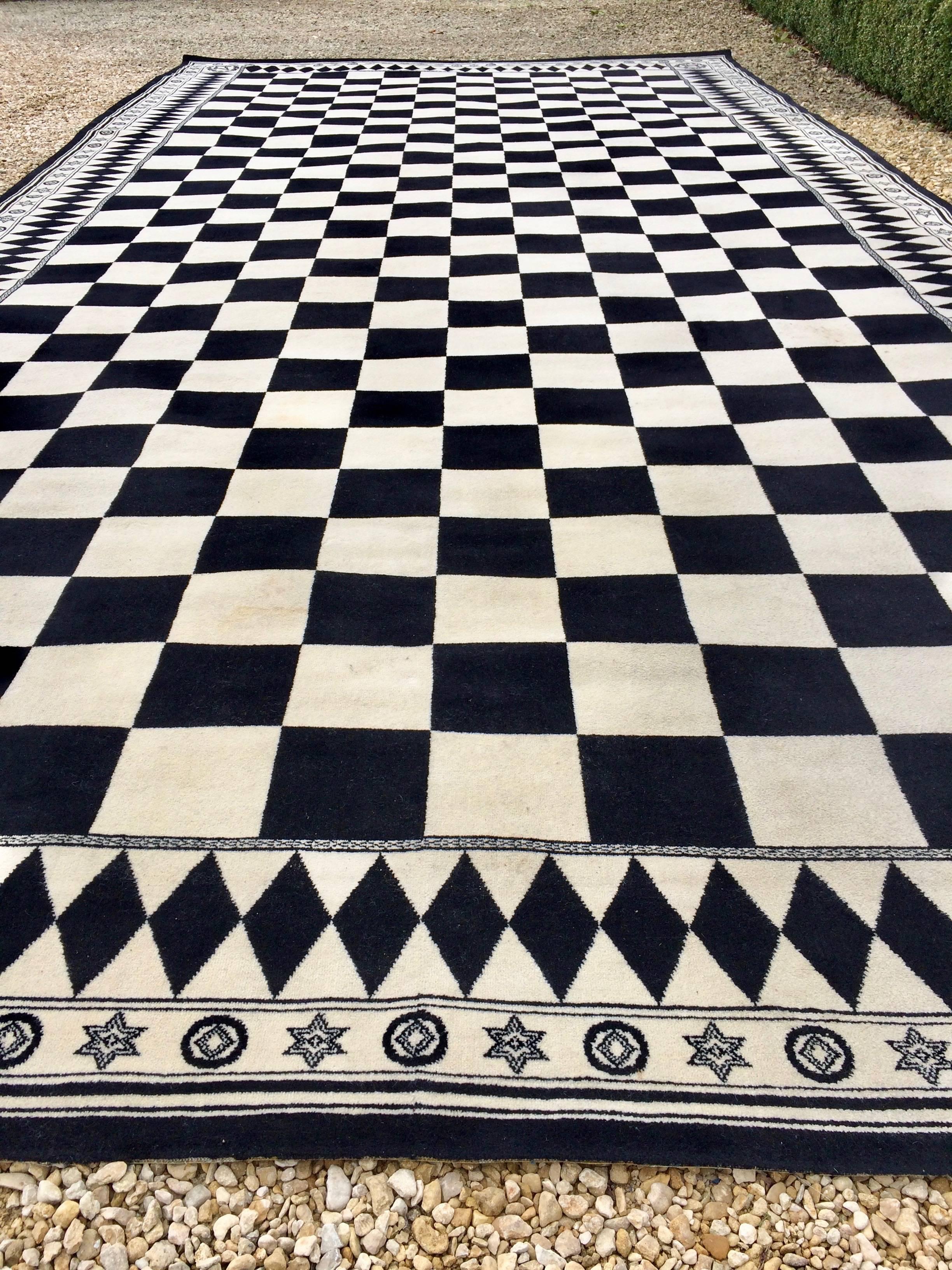 Handgefertigter Masonic Teppich aus Wolle in Freimasons-Optik 3
