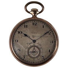Masonic Elgin pocket watch 1900s Gold Filled