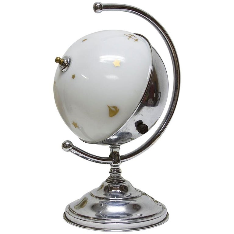Masonic Globe Desk Lamp at 1stDibs