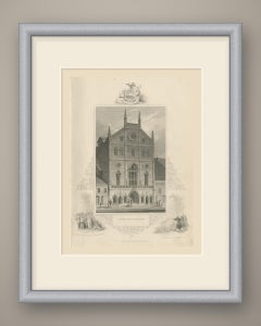Masonic Hall, Broadway, New York, Drawn by A. J. Davis, circa 1850