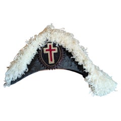 Masonic Hat by C E Ward Co., Felt and Feathers, Colonial Style, 1930