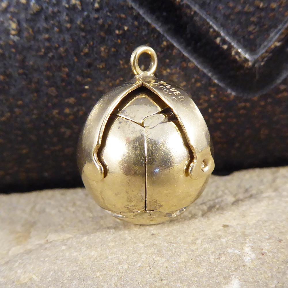 Masonic Orb Pendant in Silver and Gold 2