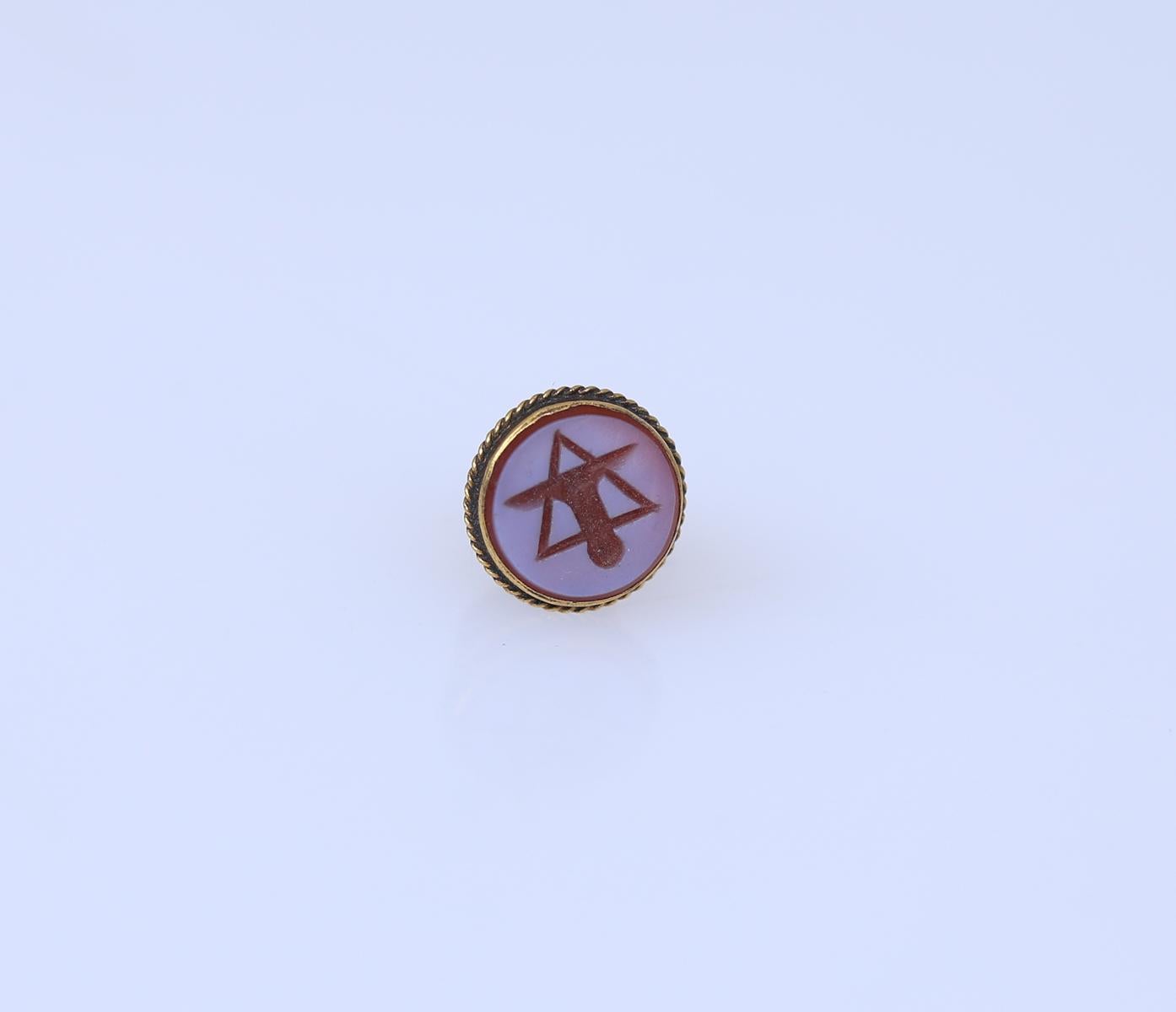 Masonic Set Buttons Signet Pins Cuff-Links, 1900 2