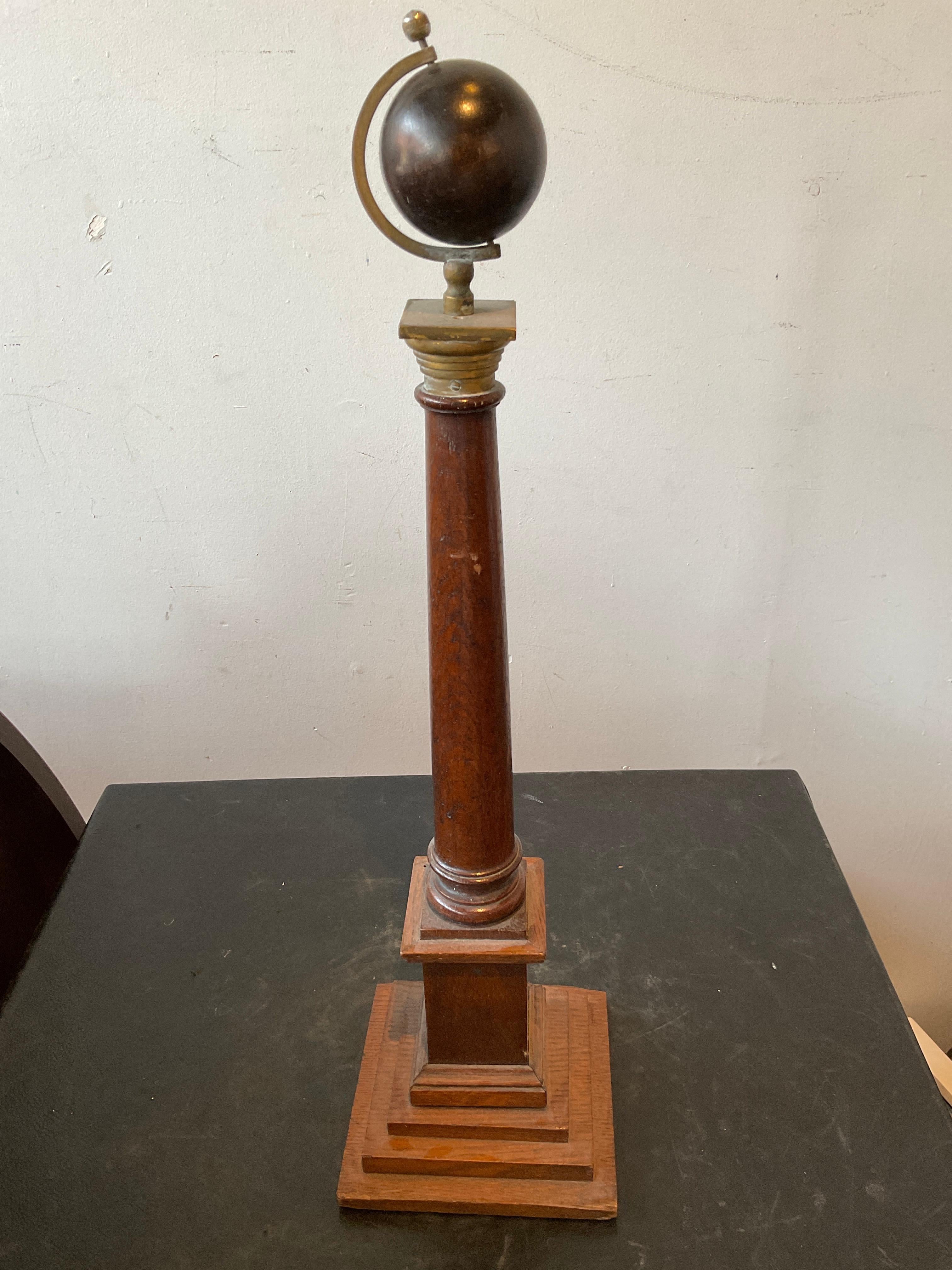 Mid-20th Century Masonic Wardens Column By Spencer And Co.