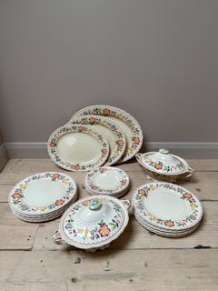 Masons Arbor Patent Ironstone China, Antique Dinner Service, circa 1890