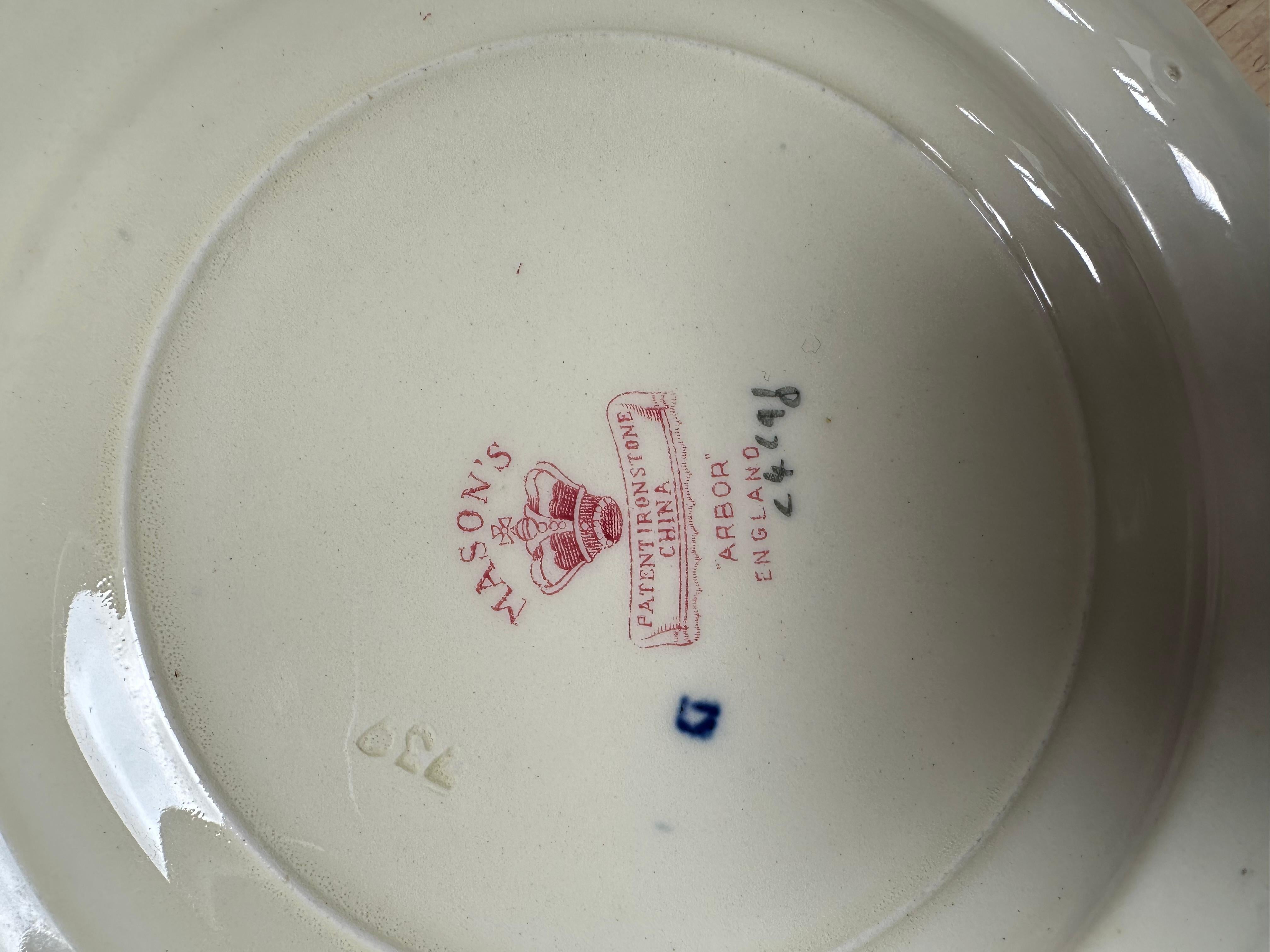 Mason's Ironstone China, service de table ancien, vers 1890 en vente 12