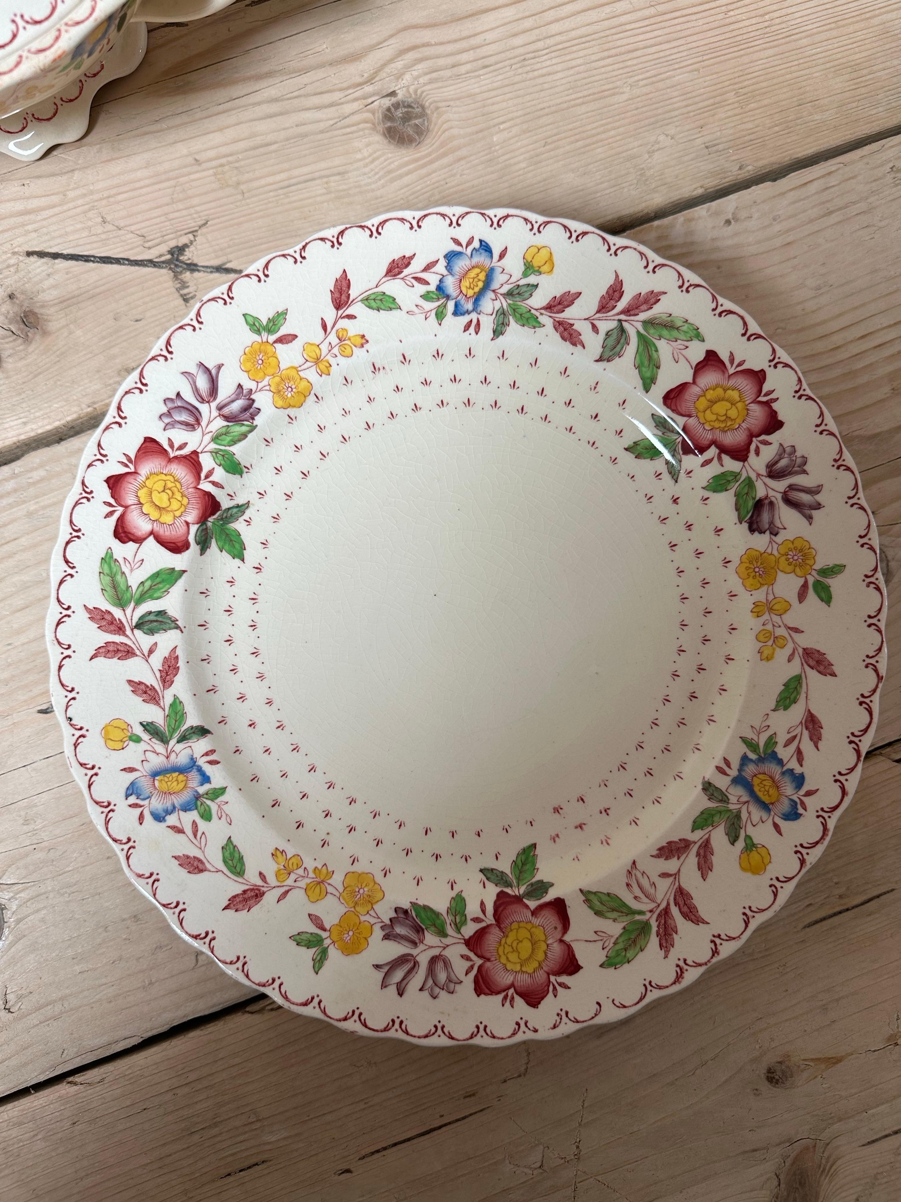 Fait main Mason's Ironstone China, service de table ancien, vers 1890 en vente