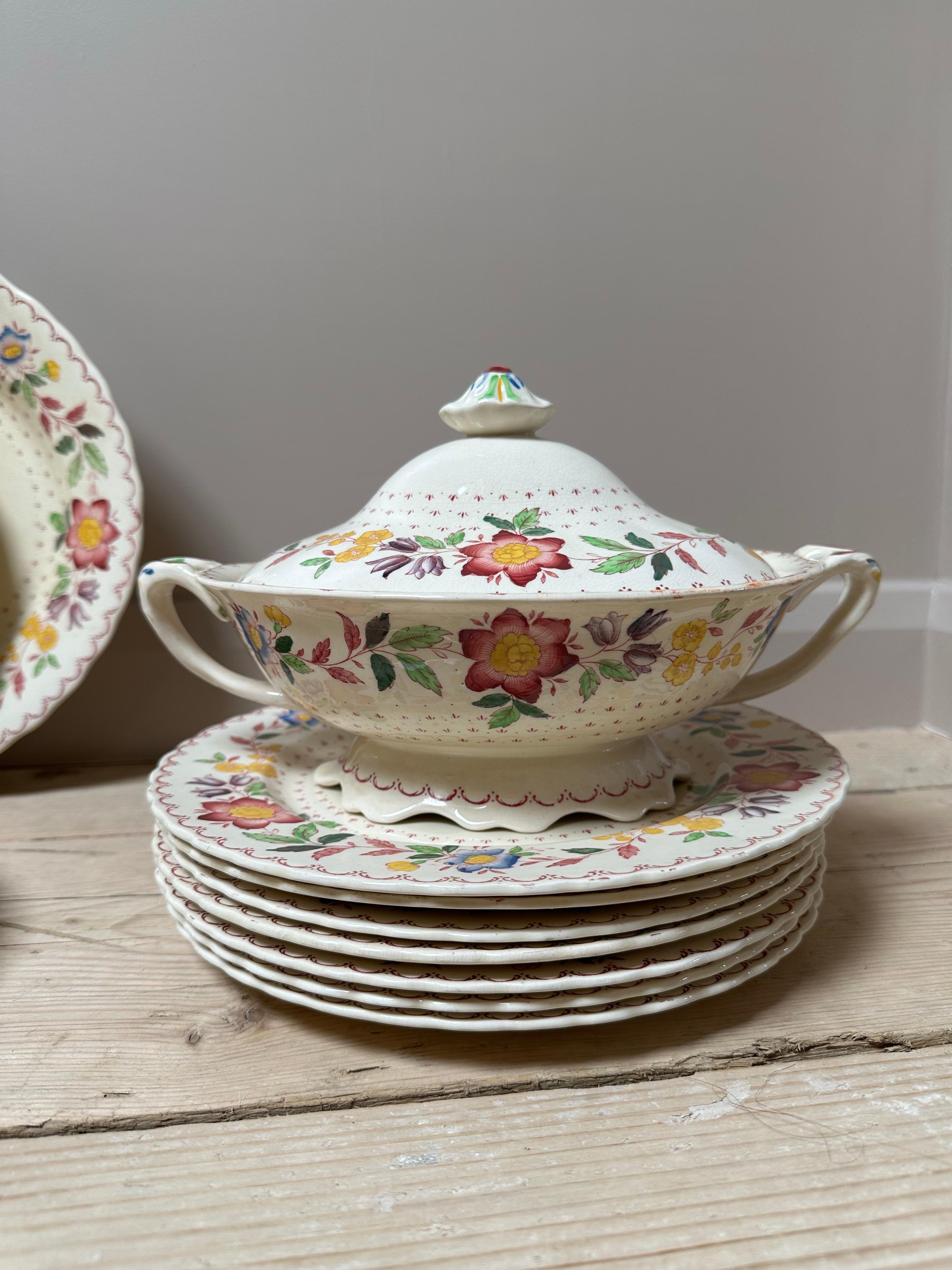Céramique Mason's Ironstone China, service de table ancien, vers 1890 en vente