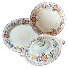 Masons Arbor Patent Ironstone China, Antique Dinner Service, circa 1890