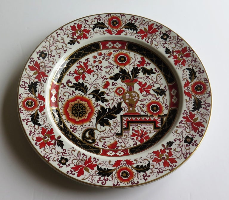 English Mason's Ashworth's Ironstone Dinner Plate in Old Japan Vase Pattern, circa 1870 For Sale