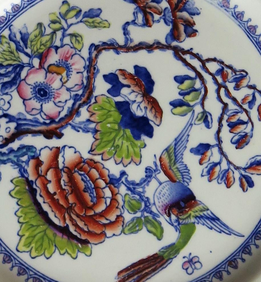 Mason's Ashworth's Ironstone Large Dinner Plate in Flying Bird Pattern, Ca 1900 For Sale 4