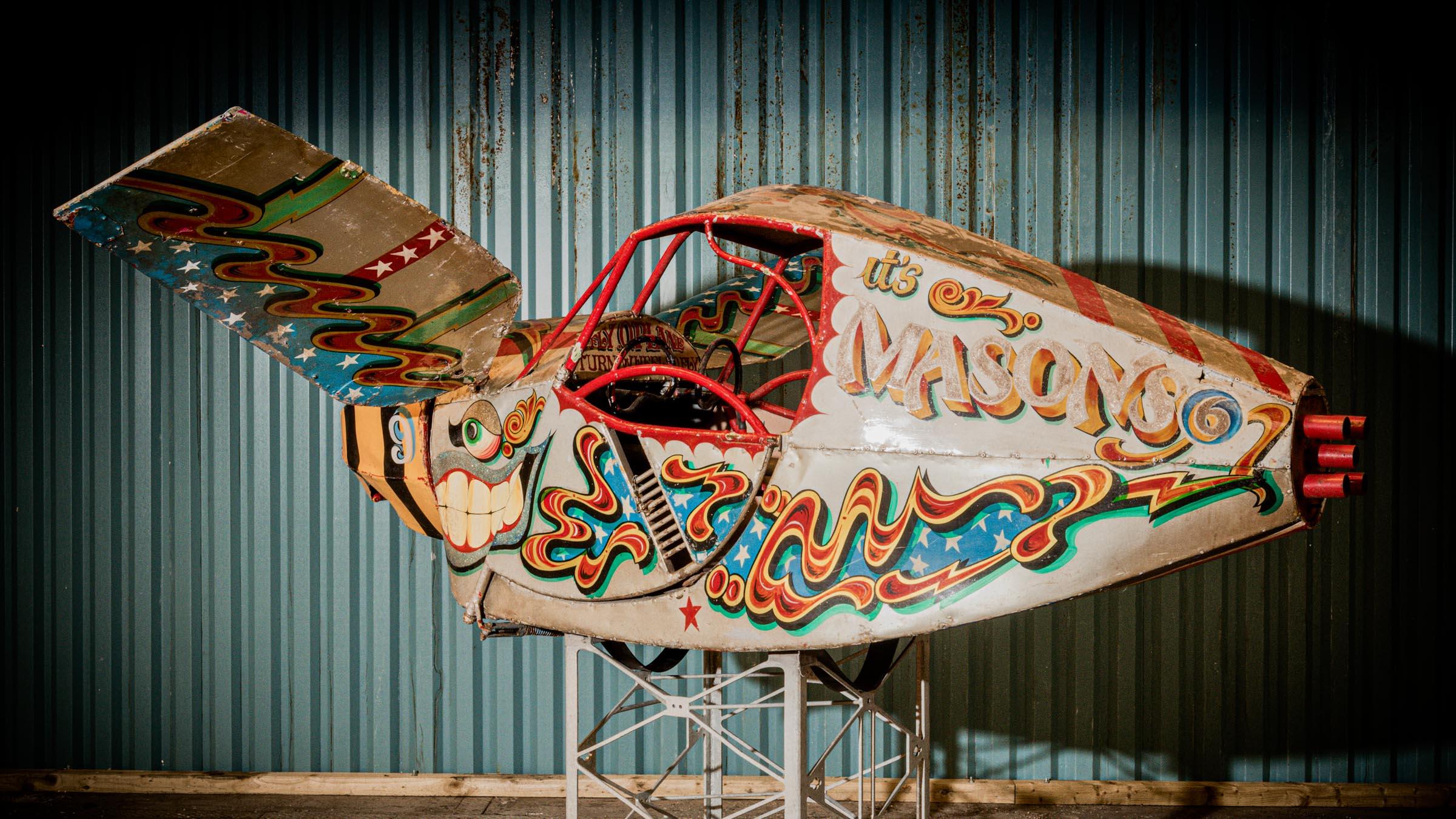 Painted Masons Fly O Plane Number ‘9 - Danny Boy’, English Fairground Ride