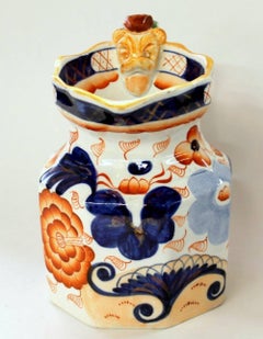 Mason's Ironstone 19th Century Gaudy Dutch "Oyster" Pattern Fenton Shaped Jug